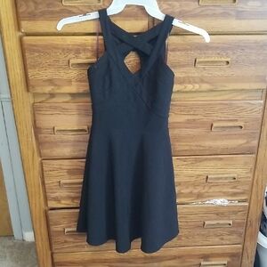 Emerald Sundae Black Backless Dress